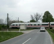 Ehemaliger Bahnübergang Strecke Nürnberg-Bamberg bei Kersbach