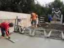 Brückeninstandsetzung; Betonieren Überbauplatte